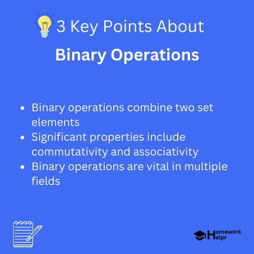 Binary Operations