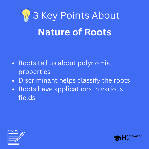 Nature of Roots