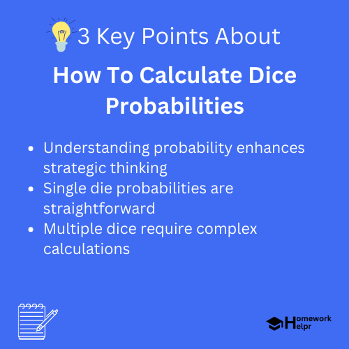 How To Calculate Dice Probabilities